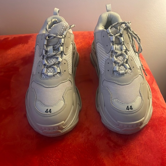 Balenciaga Triple S Sneaker, Size 11, Rice Ash Color. - Picture 1 of 16